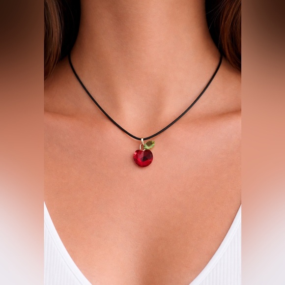 Swarovski Crystal Apple Pendant